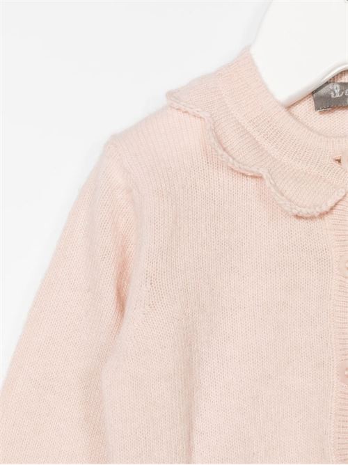 Cardigan bambina con ruches Il gufo | B A22GF394EM220304